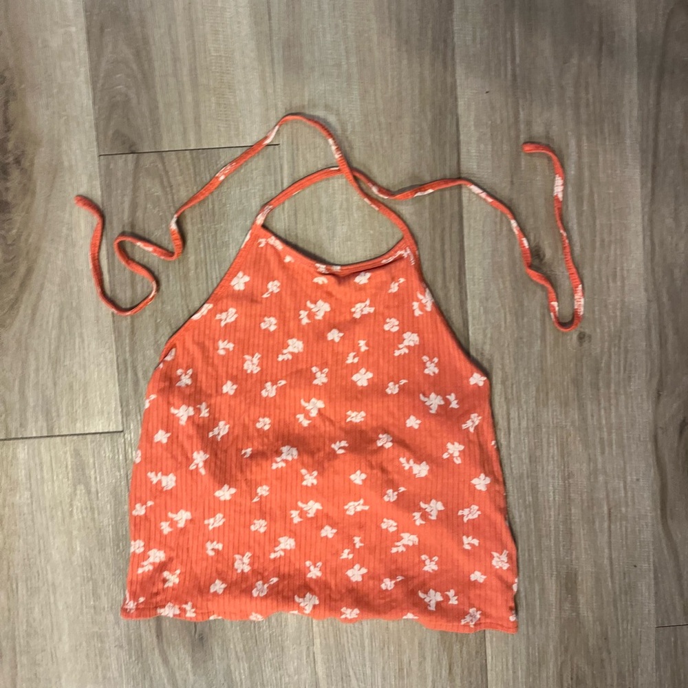 O'Neill Vibrant Orange Halter Top